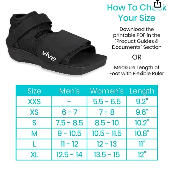 New Vive post operative shoe strap in size small to size 8 - Picture 16 of 16